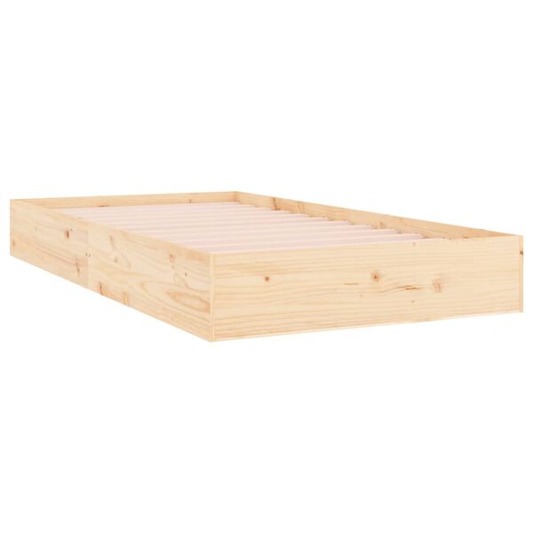 vidaXL Bedframe massief hout 100x200 cm