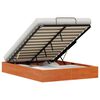 vidaXL Ottoman Bedframe met Opslag Waskleur Bruin 120 x 200 cm