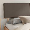 vidaXL Bedframe met Gevoerd Hoofdgedeelte Taupe 180 x 200 cm