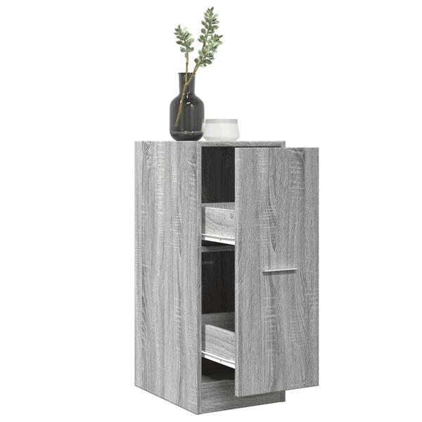 vidaXL Apothekerskast 30x41x77,5 cm bewerkt hout grijs sonoma eiken