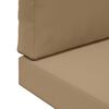 vidaXL Buiten bankkussen 2 pcs Taupe Polyester