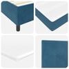 vidaXL Boxspringbed met matras Donkerblauw 200 x 80 cm Polyester