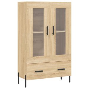vidaXL Hoge kast 69,5x31x115 cm bewerkt hout sonoma eikenkleurig
