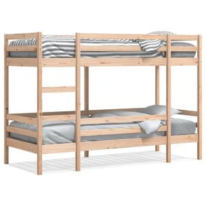vidaXL Stapelbed massief grenenhout 80x200 cm