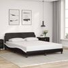 vidaXL Bedframe "Dover" kunstleer zwart en wit 160x200 cm