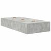 vidaXL Opbergbedframe met opslag Beton Grijs 90 x 200 cm Bewerkt hout