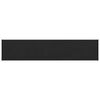 vidaXL Raamsokkel Zwart met houten nerf 120 x 30 x 4,5 cm PVC