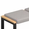 vidaXL Bankkussen 2 pcs Sherpa Stof Lichtgrijs Diepte 35 cm
