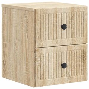 vidaXL Wandbeugel Bedkast Sonoma Eiken 33 x 34,5 x 40 cm Bewerkt hout