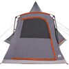 vidaXL Teepee Tent met dak Grijs en Oranje 545 x 450 x 295 cm
