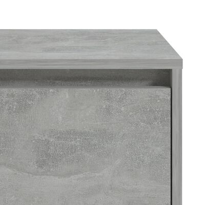 vidaXL Nachtkastje 45x34x44,5 cm spaanplaat betongrijs
