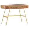 vidaXL Schrijftafel met lades 100x55x75 cm massief acaciahout