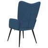 vidaXL Relaxstoel stof blauw