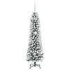 vidaXL Kunstkerstboom met 150 LED Wit 150 cm PVC en Metaal en Plastic