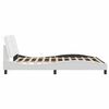 vidaXL Bedframe zonder matras "Zadar" kunstleer wit 160x200 cm