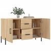vidaXL Dressoir 100x36x60 cm bewerkt hout sonoma eikenkleurig