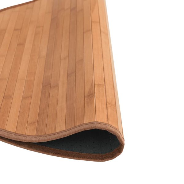 vidaXL Vloerkleed rond 60 cm bamboe naturel