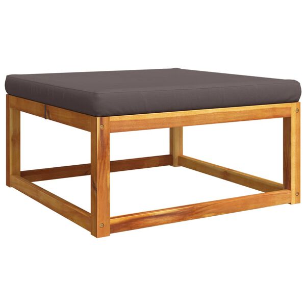 vidaXL 11-delige tuinbankset met kussens acaciahout & touw