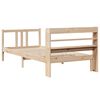 vidaXL Bedframe met hoofdbord massief grenenhout 90x190 cm