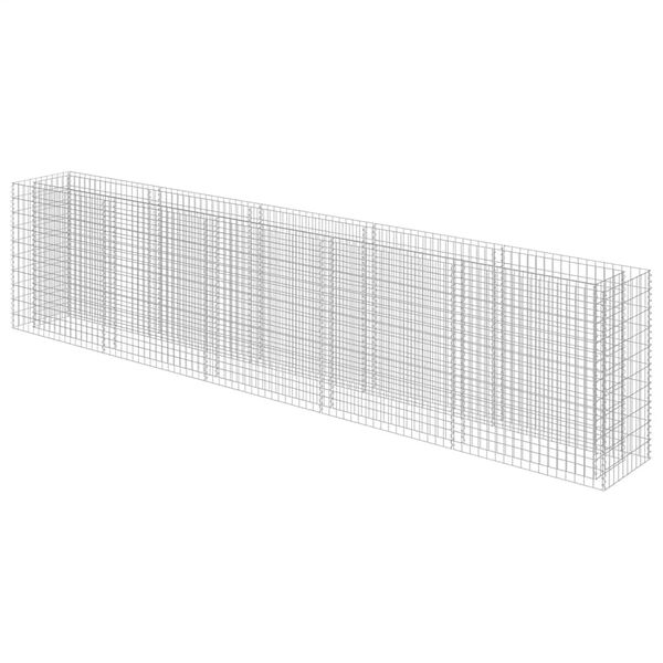 vidaXL Gabion plantenbak verhoogd 450x50x100 cm gegalvaniseerd staal