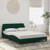 vidaXL Bed met matras "Dover" fluweel donkergroen 120x200 cm