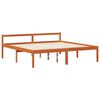 vidaXL Bedframe met hoofdeinde 2 pcs Wasbruin Massief Vurenhout