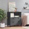 vidaXL Boekenkast VIKEN 80x40x90 cm bewerkt hout antracietgrijs