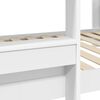 vidaXL Bunk Bed voor Kinderen met matras Wit 75 x 190 cm Bewerkt hout