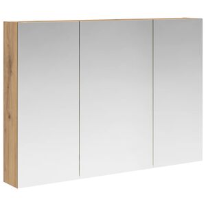 vidaXL Badkamer spiegelkast Ambachtelijk eiken 100 x 14,5 x 70 cm