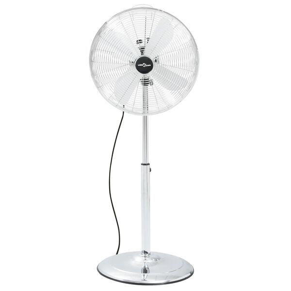 vidaXL Statiefventilator 3 snelheden 40 cm chroomkleurig