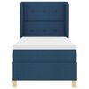 vidaXL Boxspringbed met Matras Donkergrijs 90x190 cm Blauw 80 x 200 cm