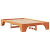 vidaXL Bedframe Wasbruin 120 x 190 cm Massief grenenhout