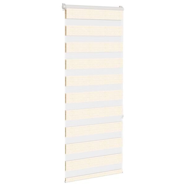 vidaXL Zebra Blind 55x150 cm stofbreedte 50,9 cm polyester marmerbeige