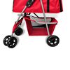 vidaXL Wandelwagen voor hond rood