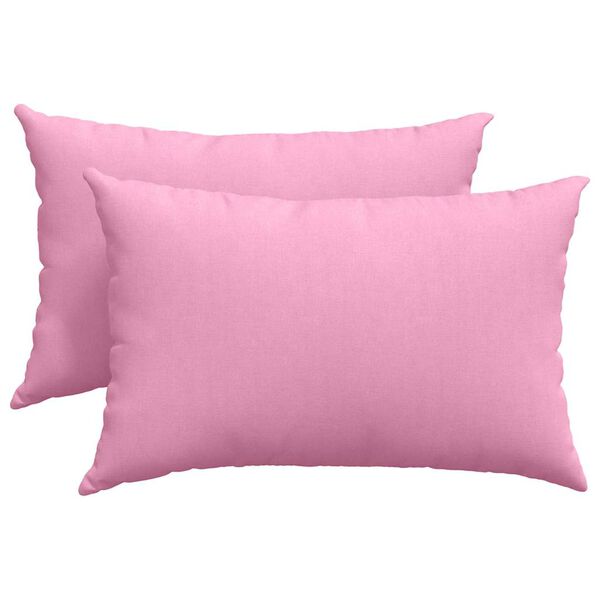 vidaXL Sofa Kussens 2 pcs Roze 60 x 40 cm Stof