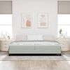 vidaXL Boxspringbed met matras Lichtgrijs 200 x 200 cm Stof