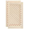 vidaXL Kastdeuren met latwerk 2 st 39,5x69 cm massief grenenhout