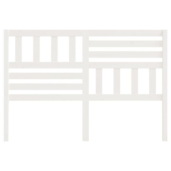 vidaXL Hoofdbord 166x4x100 cm massief grenenhout wit