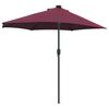 vidaXL Tuinparasol Bordeauxrood 294 x 150 x 223 cm Stof