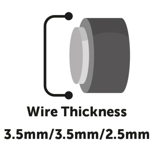 FLAMINGO Draadkooi met schuifdeur Mezo XL 70x109x77 cm zwart