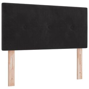 vidaXL LED Hoofdbord met LED-stripverlichting Zwart 80 cm Fluweel