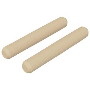 vidaXL Houten Dowels 2 pcs Bruin &Oslash;8 x 50 mm Massief hout