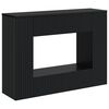 vidaXL Wandtafel Gestreept Zwart 101 x 29 x 74 cm Geconstrueerd hout