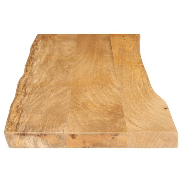 vidaXL Tafelblad met natuurlijke rand 140x40x2,5 cm massief mangohout