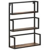 vidaXL Wandrek 60x20x85 cm massief gerecycled hout