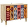 vidaXL Tv-meubel ESSEN 69 x 33 x 50 cm Sonoma Bewerkt hout