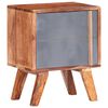 vidaXL Nachtkastje 40x30x50 cm massief hout grijs