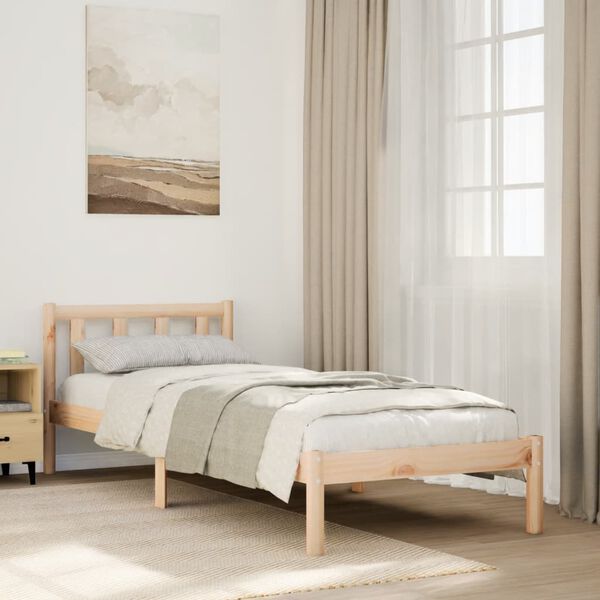 vidaXL Bedframe extra lang zonder matras massief grenenhout 100x210 cm