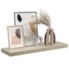 vidaXL Wandschap zwevend 80x23,5x3,8 cm MDF eikenkleurig