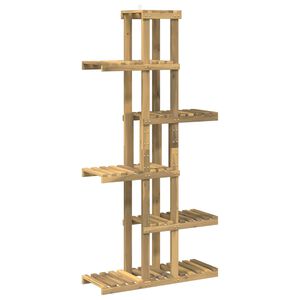vidaXL Plantenstandaard Wit 68 x 23,5 x 140 cm Massief Acaciahout